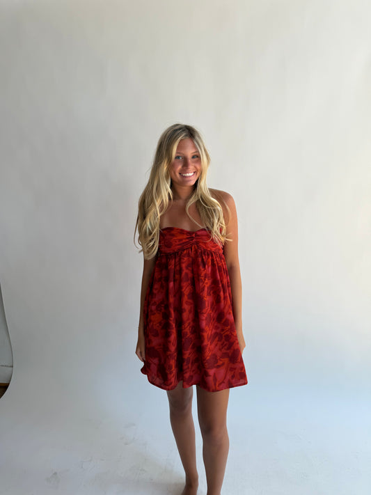 Floral baby doll dress