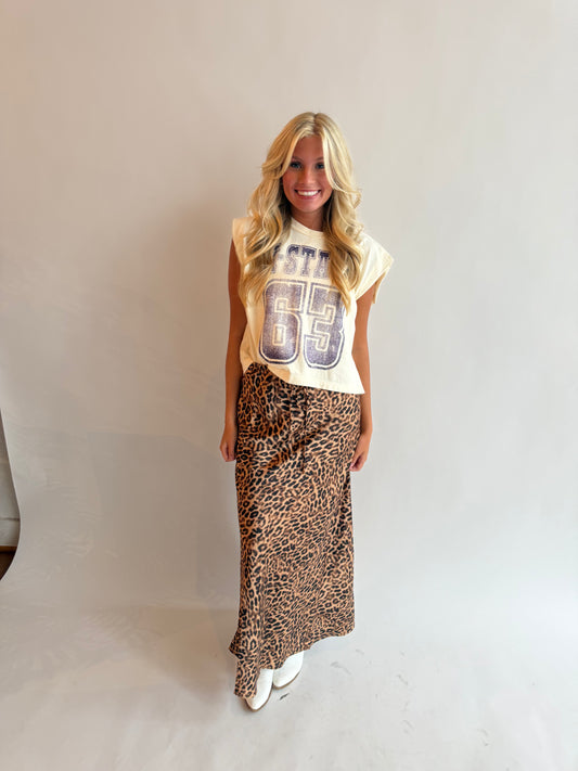 Kiley Leopard Skirt