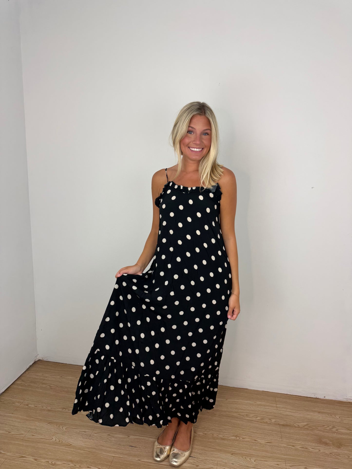 Ditsy Dots Maxi Dress