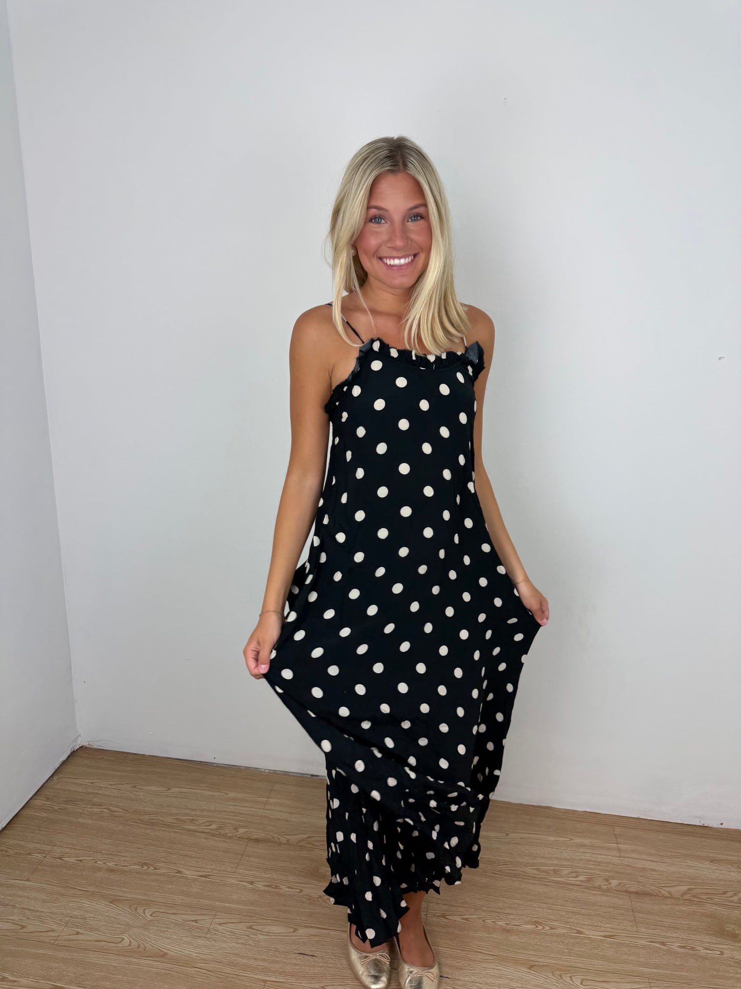 Ditsy Dots Maxi Dress