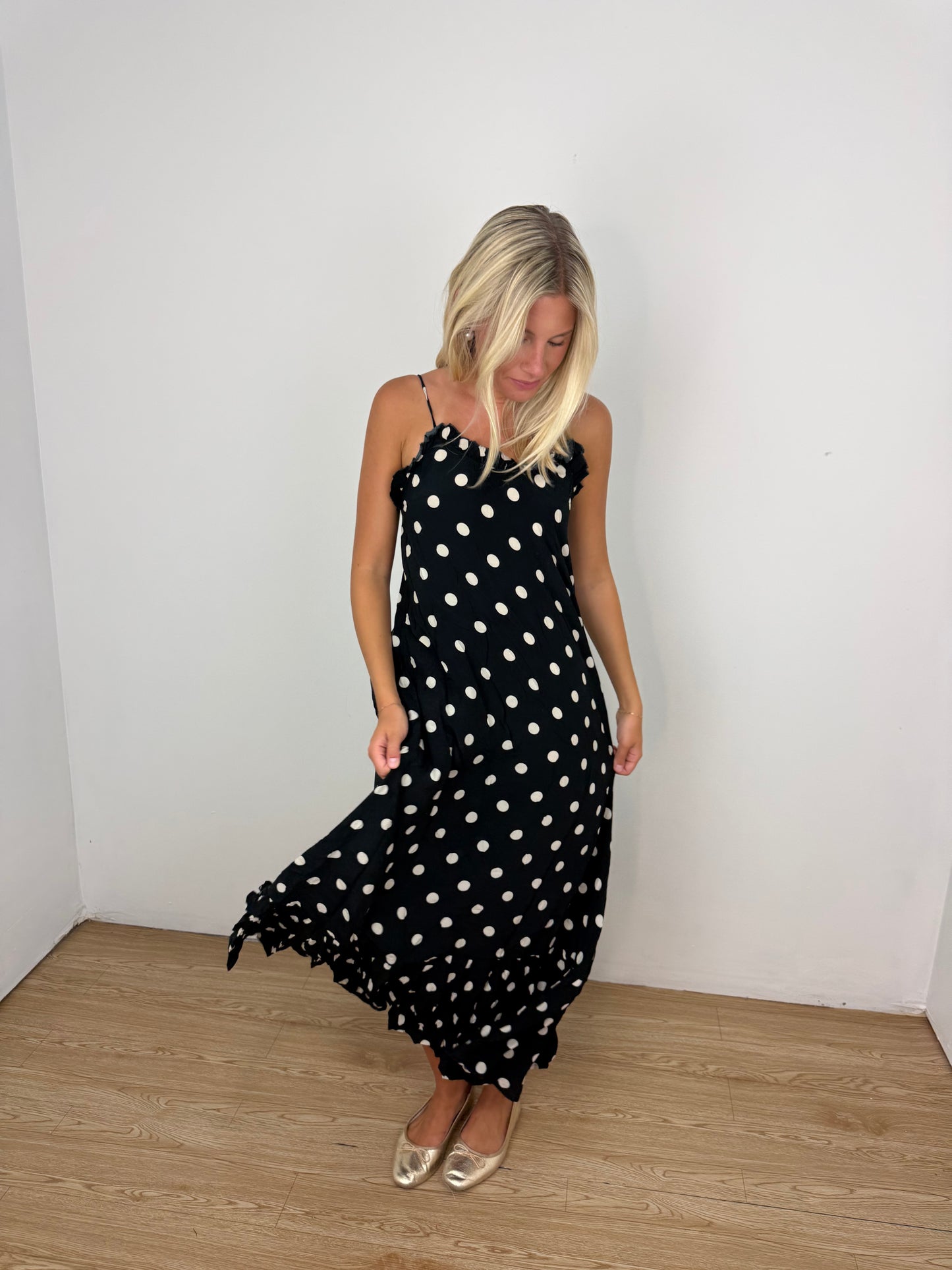Ditsy Dots Maxi Dress