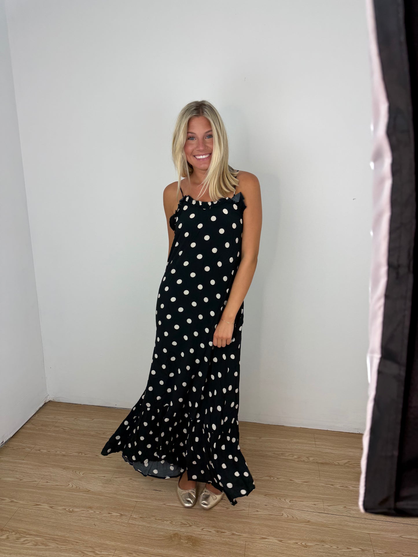 Ditsy Dots Maxi Dress
