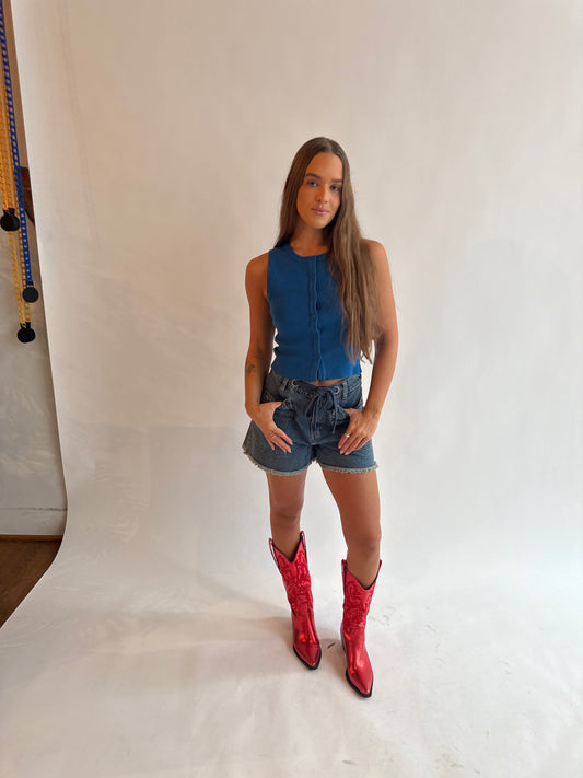 Tailgater round neck button up