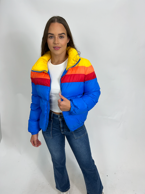 Rainbow Girl Coat