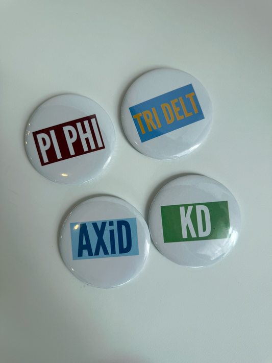Colorblock Greek Buttons