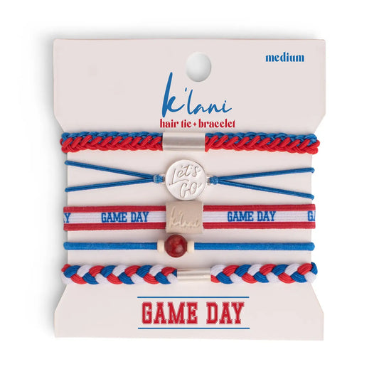 K'Lani Game day hair tie set