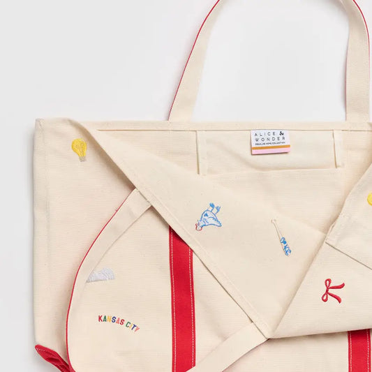 Large KC icons tote bag