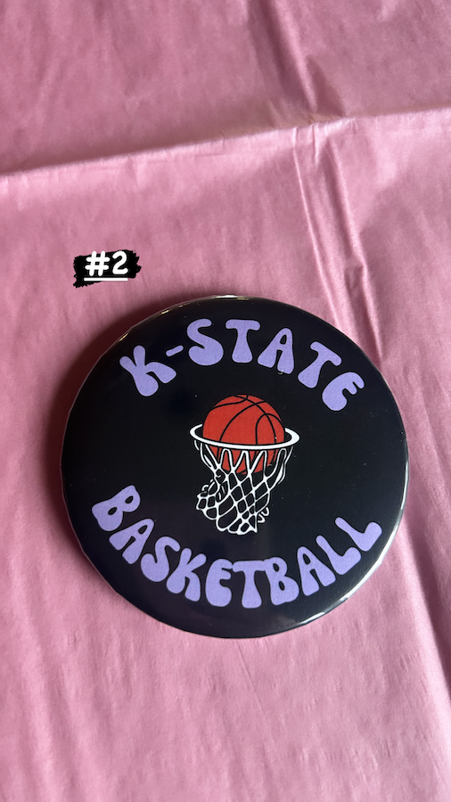 KSU Basketball Gameday Pins