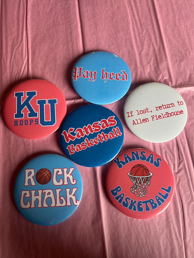 KU Basketball Gameday Pins