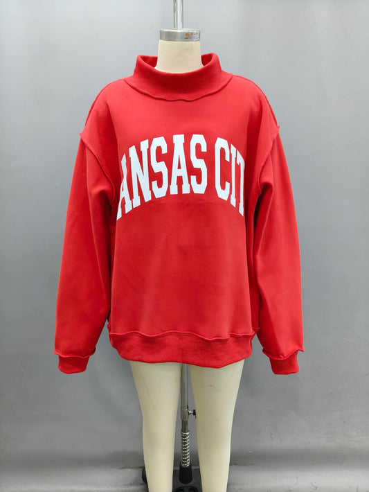 KC reversible mock neck