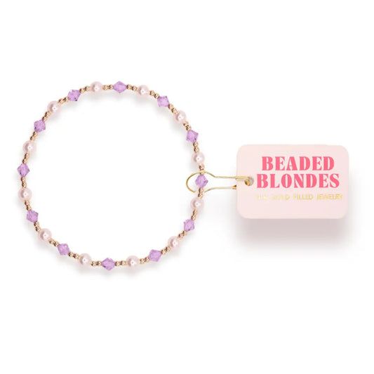 Light Purple Pearl June Bracelet