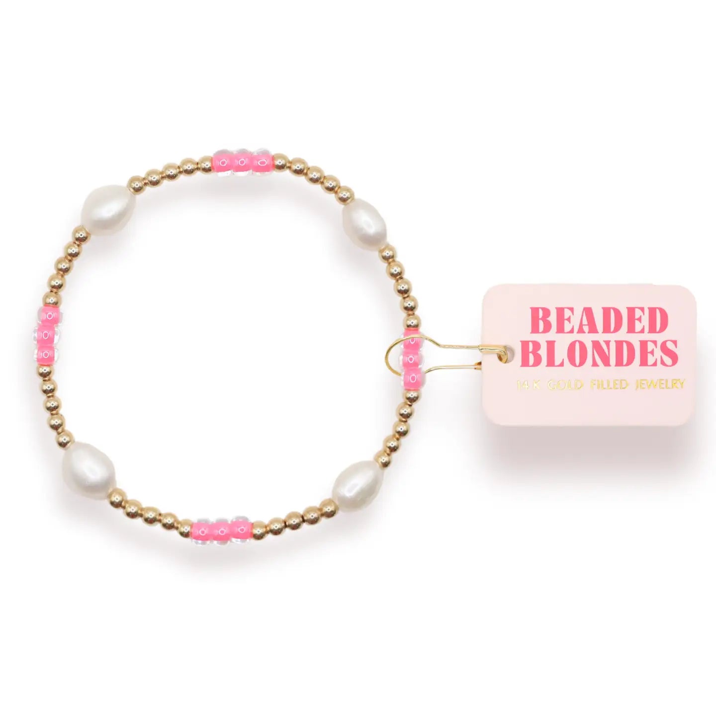 Hot pInk Pearl poppi bracelet