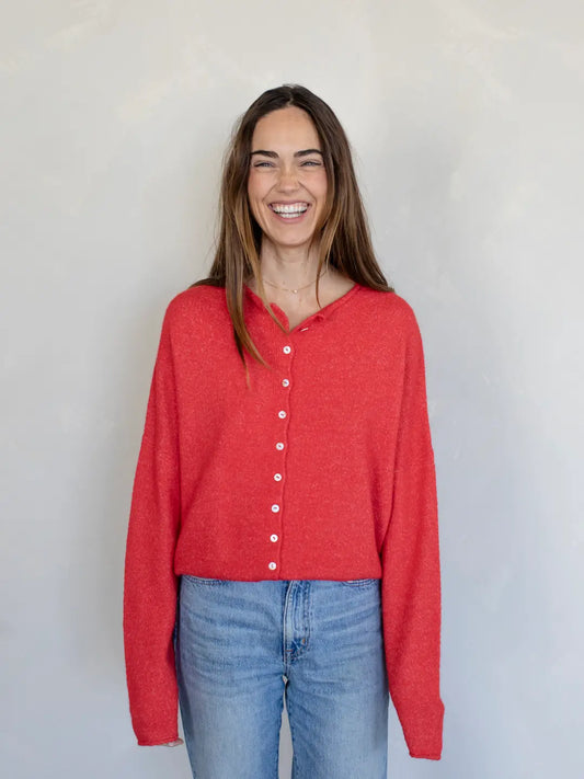Red Piper Cardigan