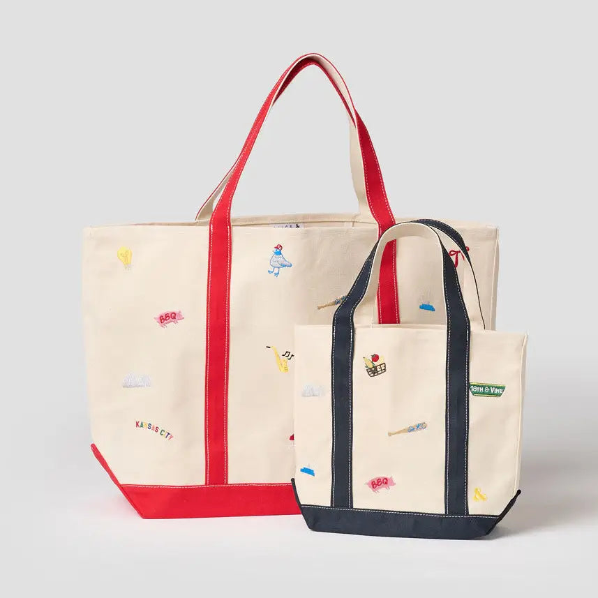 Small KC icons tote bag