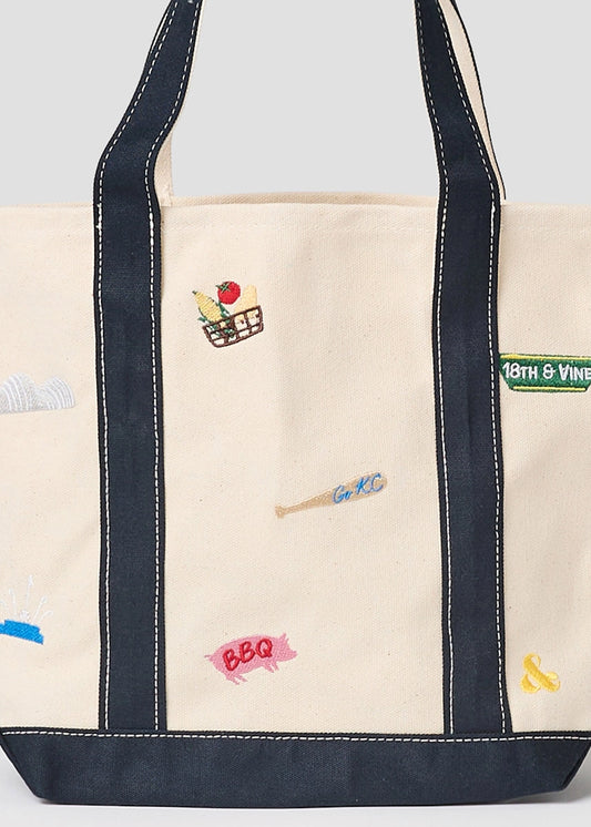 Small KC icons tote bag