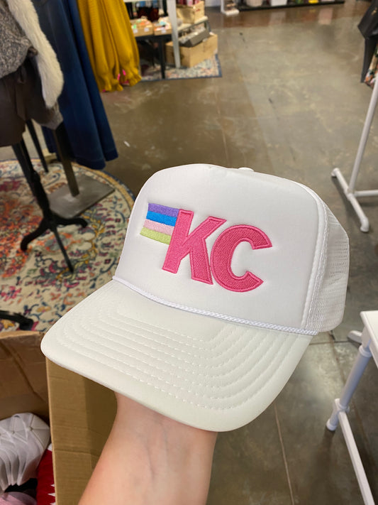 Rainbow Kansas City Trucker Hat